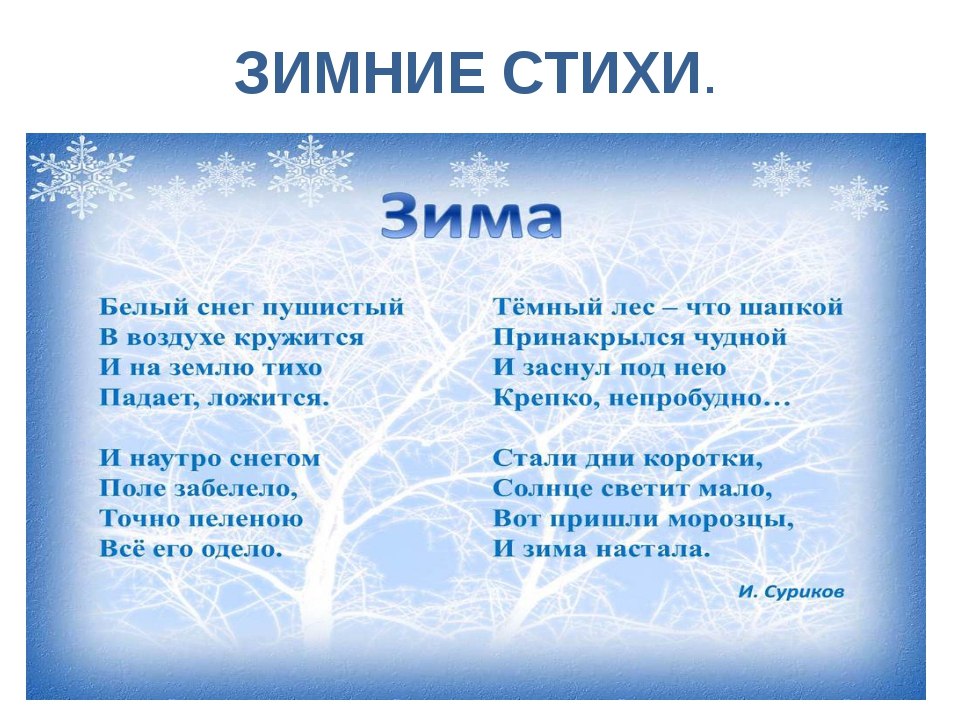 Чернецкая Ирина - стихотворение Пришла зима