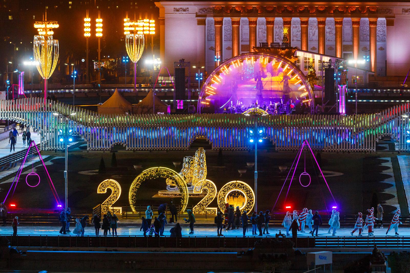 Вднх москва на новый год