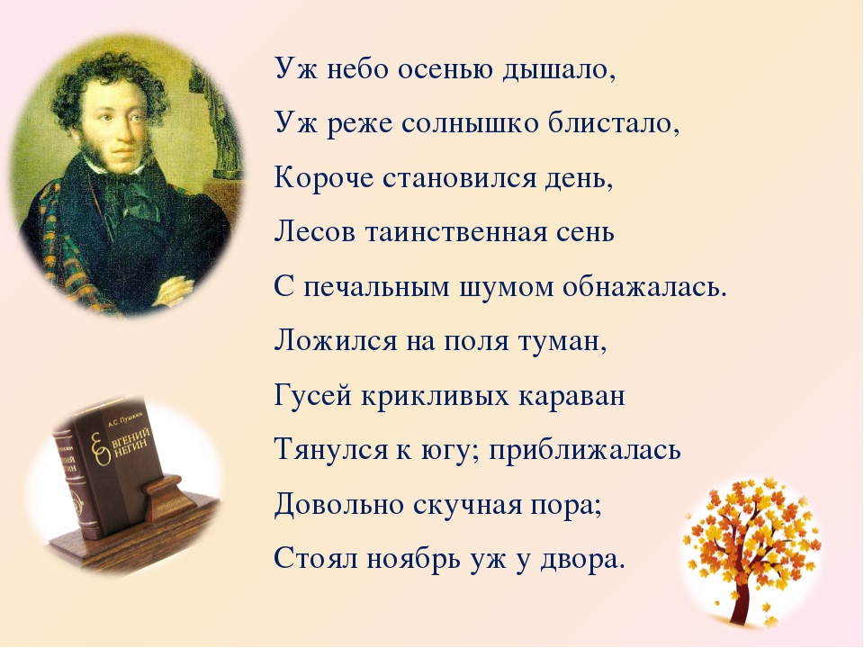 Пушкин АС - стихотворение Стоял ноябрь уж у двора